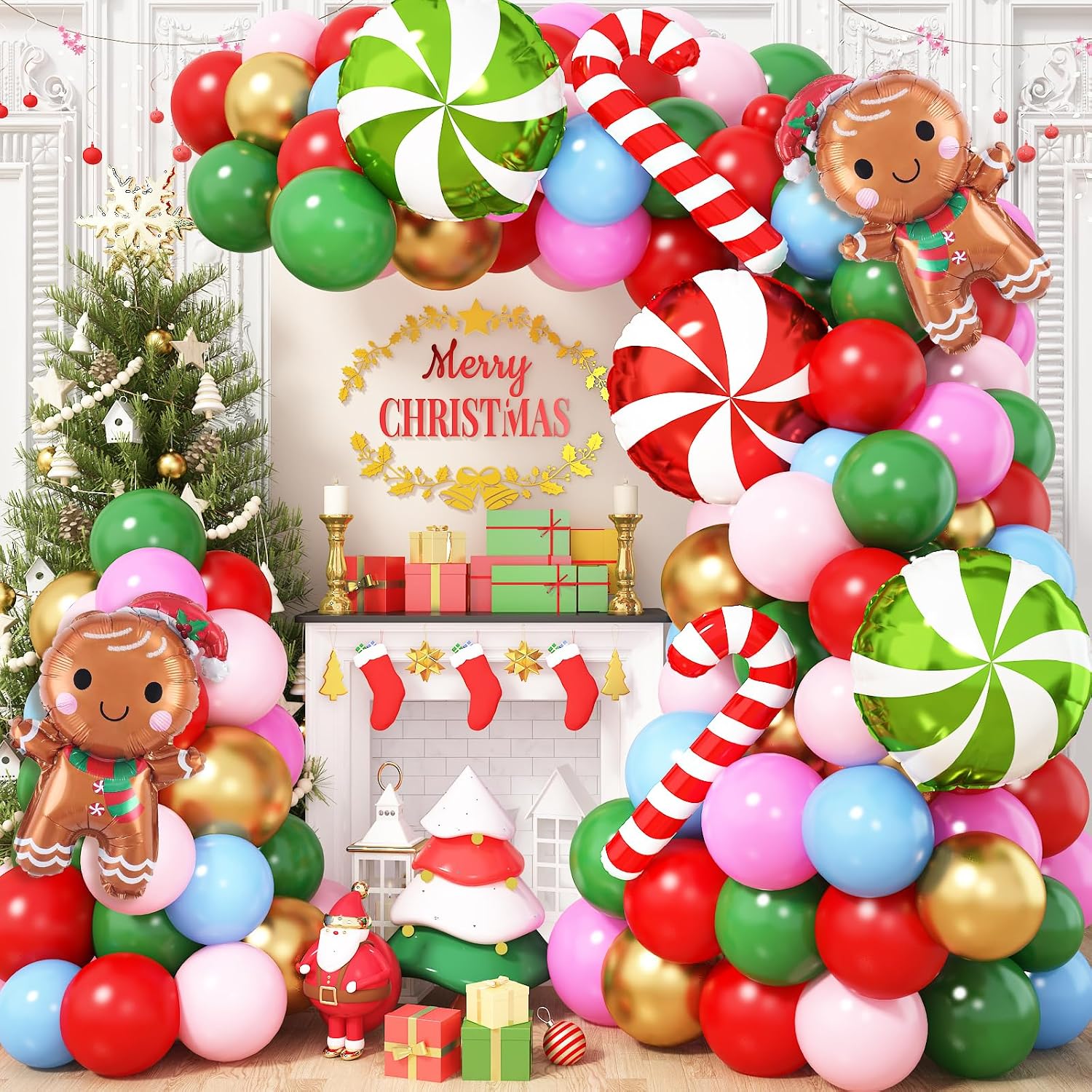 Balloon Arch Kit - مجموعة أقواس بالونات عيد الميلاد 113