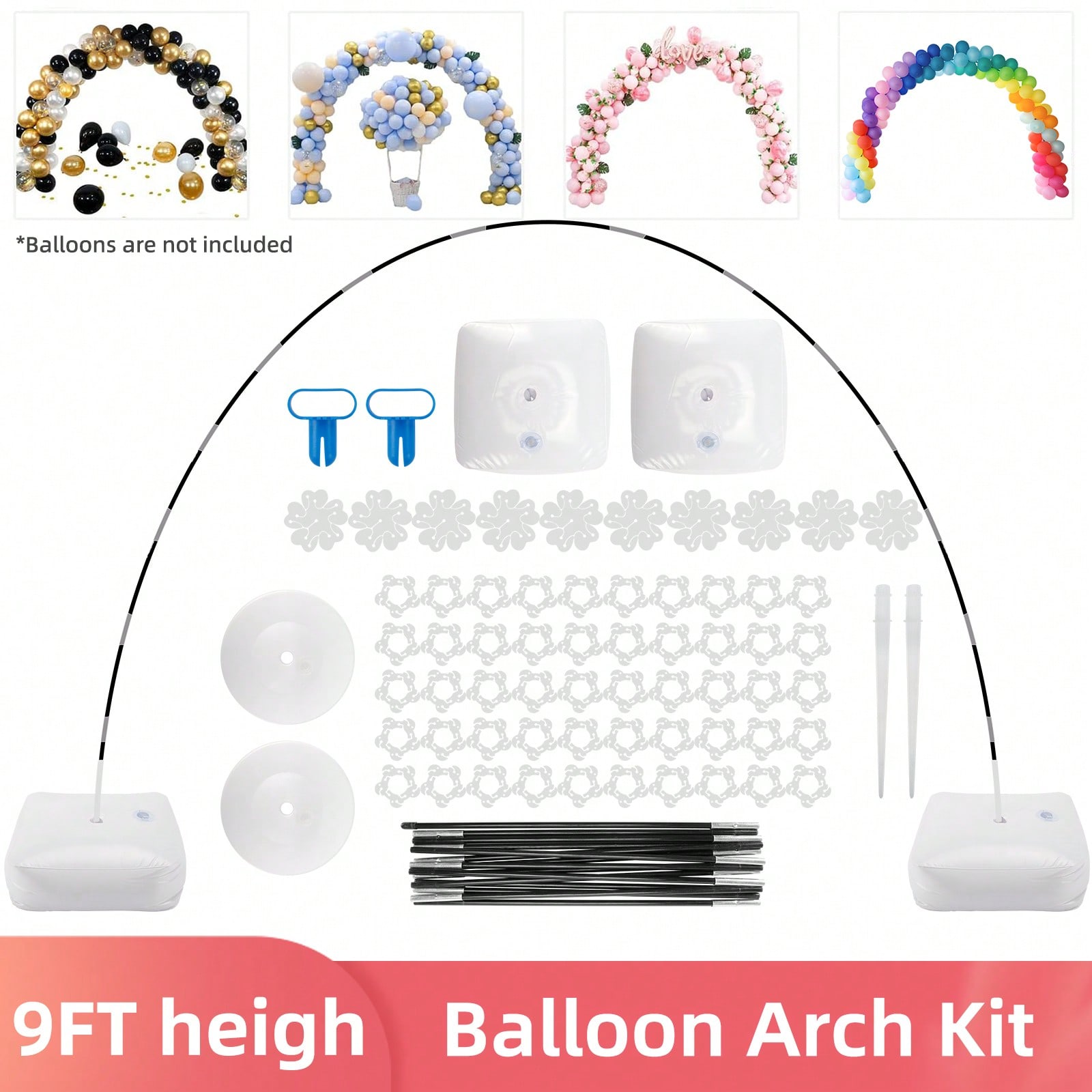 Balloon Arch Kit - مجموعة واحدة من حامل قوس البالونات،