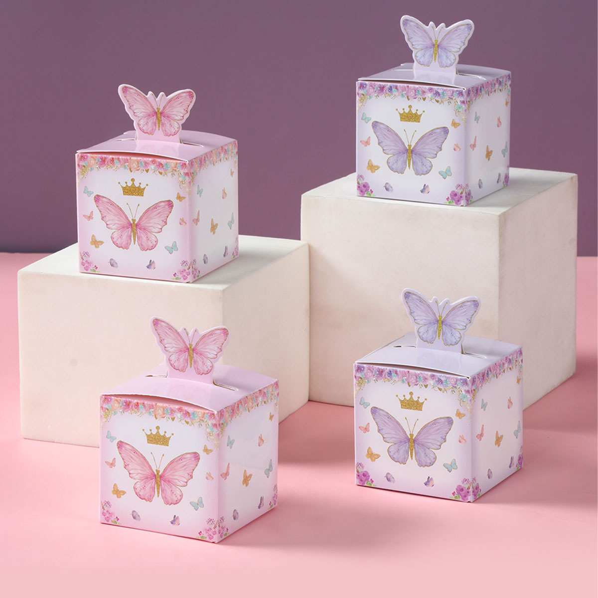 Event Party Box - علبة هدايا حلوى الفراشة ، ديكورات