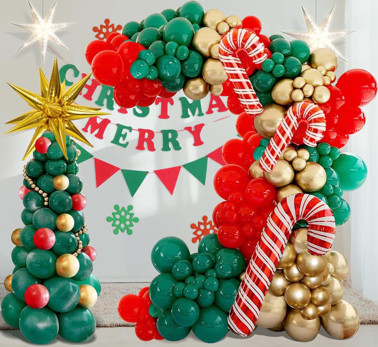 Balloon Arch Kit - مجموعة أقواس بالونات عيد الميلاد مع