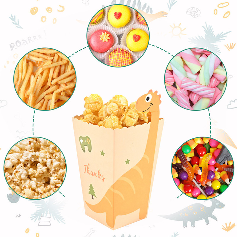 4 قطعة صناديق الديناصور الكرتو - مراجعة Event Party Box وسعره