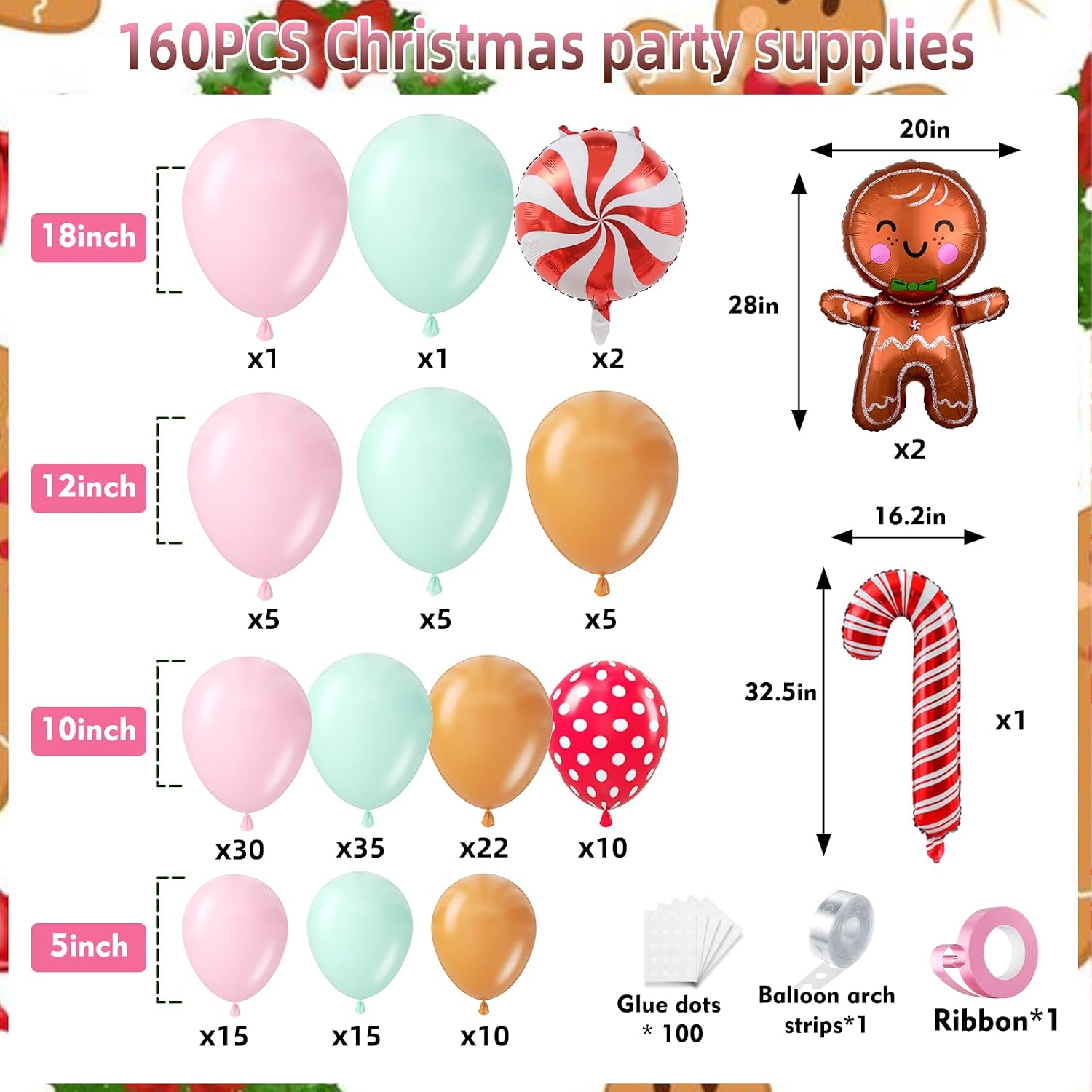 160 قطعة من مجموعة أقواس البال - مراجعة Balloon Arch Kit وسعره