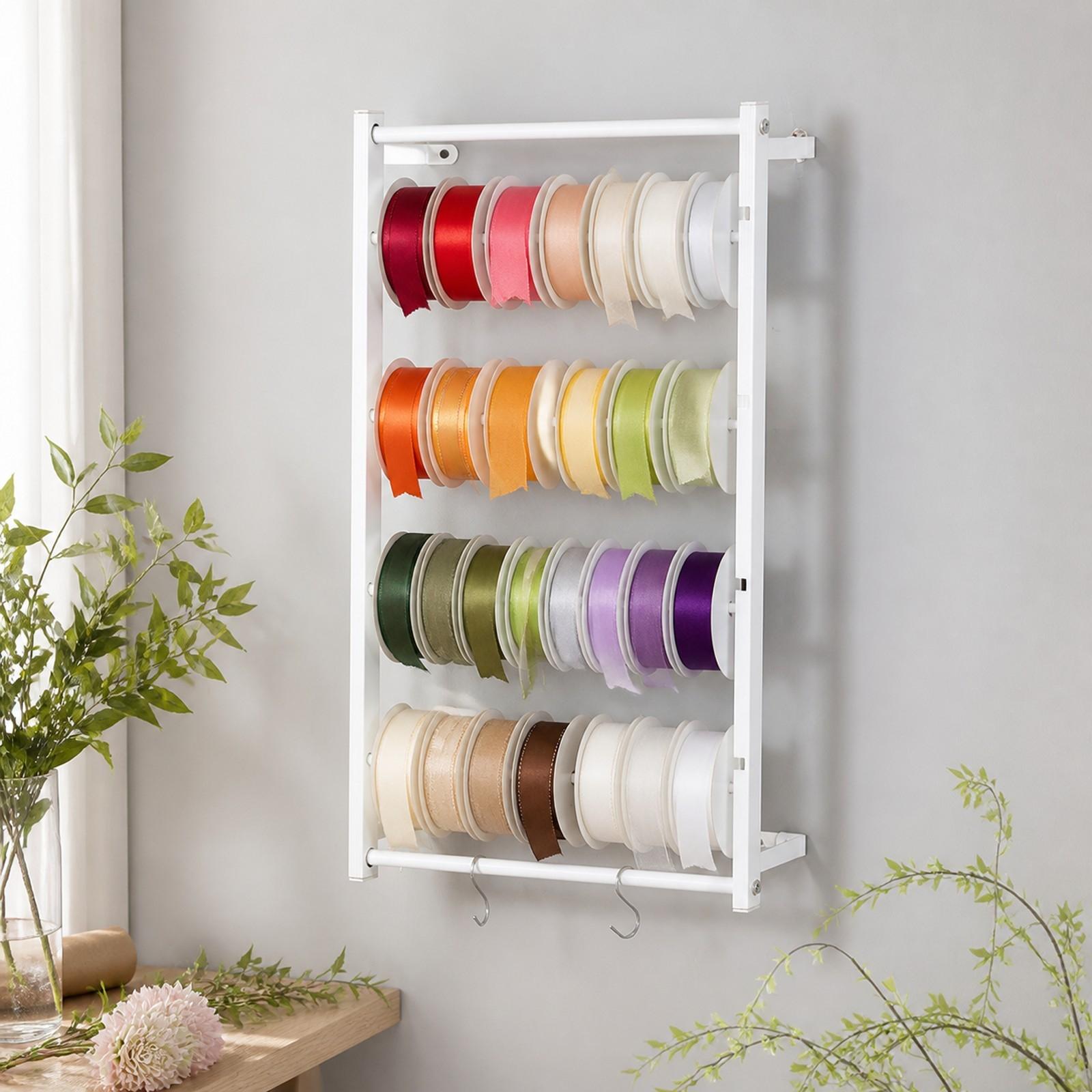 رف تخزين الأشرطة، رف عرض معدني - مراجعة Papercraft Supply Ribbon وسعره