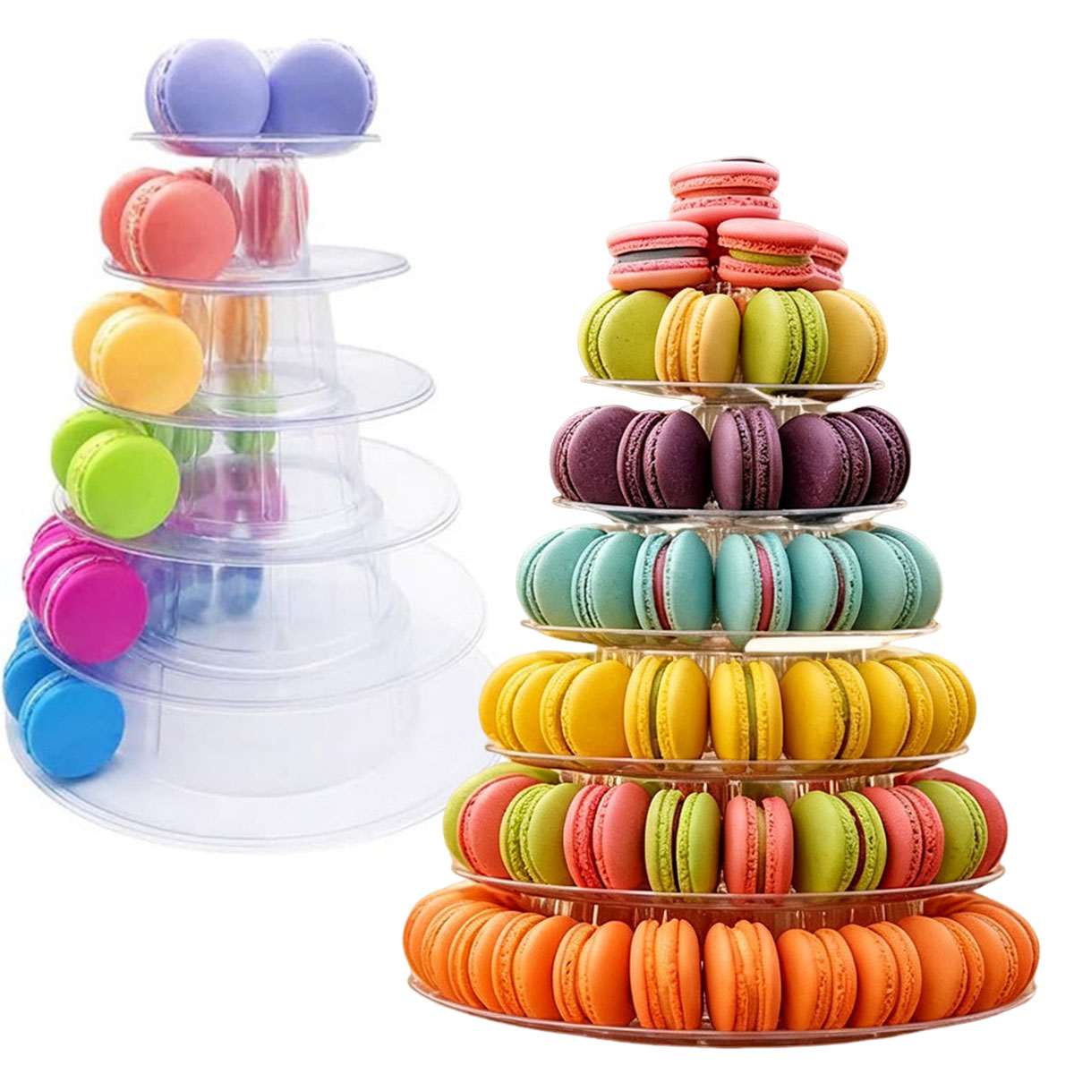 حامل كيك بلاستيكي شفاف دائري ب - مراجعة Cupcake Stand Tier وسعره