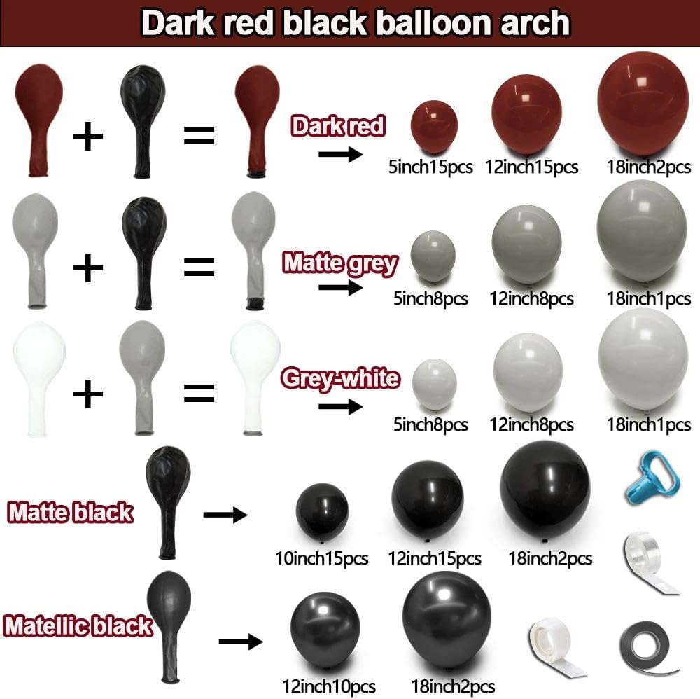 طقم قوس بالونات باللون الأحمر  - مراجعة Balloon Arch Kit وسعره