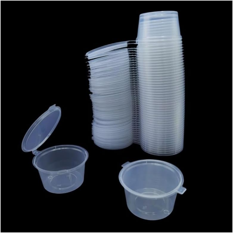 أكواب صلصة بلاستيكية شفافة للا - مراجعة Plastic Cup 50Pcs وسعره